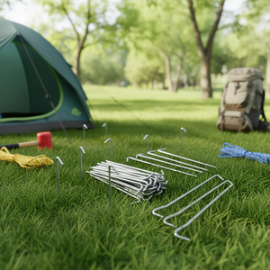 Estaca para Carpa de Acero Galvanizado Resistente a la Corrosión, con Agarre Firme, para Trampolines y Carpas Grandes - Product Image 1