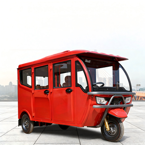 Triciclos Motorizados de Alta Eficiencia para Pasajeros y Triciclo de Pasajeros <span class=keywords><strong>con</strong></span> <span class=keywords><strong>Cabina</strong></span> Cerrada de Gasolina para Uso Comercial - Product Image 1