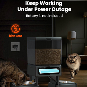 Otomatik Kedi Köpek Mama Kabı 5L Paslanmaz Çelik Plastik Şarjlı Modern Tasarım LCD Ekranlı Zaman Ayarlı Mama Dağıtıcı (Kuru Mama İçin) - Product Image 6