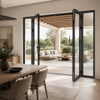 Porte en verre et aluminium sur mesure pour maison, jardin, villa, hôtel, bureau, magasin, entrée extérieure, patio, résidence moderne