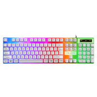 Clavier de jeu mécanique Mars Gaming MK80 Blanc TKL FRGB Anti-Ghosting Switches Rouges Disposition Italienne Sans touches numériques Fabriqué en Chine