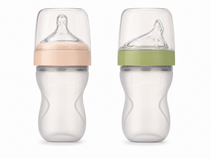 Bouteille d'alimentation en silicone pour nouveau-né sans BPA, <span class=keywords><strong>biberon</strong></span> souple à presser pour bébé, anti-colique, col large, <span class=keywords><strong>biberon</strong></span> pour nourrissons, OEM ODM personnalisé - Product Image 5