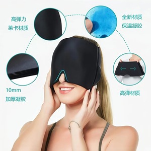 Masque facial OEM chaud/froid en gel de silicone 10 mm pour soulager les migraines et favoriser le massage bien-être - Product Image 1