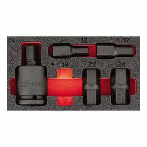 Juego de Llaves de Tubo Usag de 1/2 Pulgada Hexagonales, Grado Industrial, Óxido Negro, Kit de Herramientas para Reparación Automotriz - Product Image 1