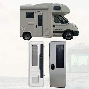 Cadre de porte en alliage d'aluminium Style européen Motorhome Rv Trailer Door With Double Point Lock - Product Image 1