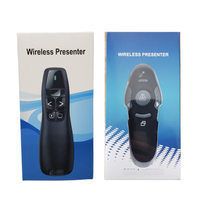 Presentador Inalámbrico PPT con Láser Rojo, Presentación PowerPoint, Láser Inalámbrico RF de 2.4GHz, Lápiz para Pasar Páginas, Control Remoto USB R400, Ratón
