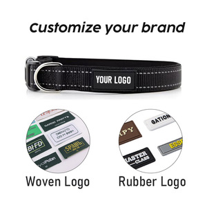 Yumuşak neopren yastıklı kişiselleştirilmiş özel ayarlanabilir yansıtıcı naylon köpek tasması - Product Image 4