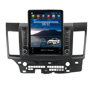 MEKEDE Android 10 4+64G IPS+2.5D+DSP car audio stereo For Mitsubishi Lancer 2007-2012 split screen AM FM auto electronics