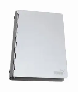 Tùy chỉnh A5 nhôm Bìa kim loại clipboard thư mục với vòng chất kết dính máy tính xách tay