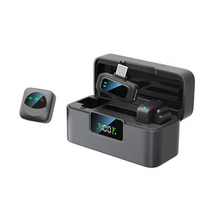 Беспроводной петличный микрофон <span class=keywords><strong>2</strong></span>.4G, одновременная запись с двух мини-микрофонов, 360° °   Всенаправленный микрофон для видеотрансляций на смартфоне - Product Image 6