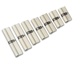 Cylindre de tour de pouce européen en laiton massif longueur 70mm finition nickel satiné pour serrure de sécurité de porte - Product Image 4