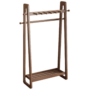 Solid wood <b>clothes</b> <b>rack</b>, floor-standing, freestanding, suitable for home and bedroom use, open-style <b>clothes</b> <b>rack</b>, <b>clothes</b> - Product Image 5