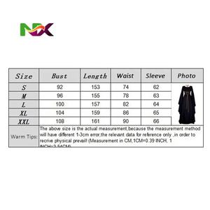 Nouvelle <span class=keywords><strong>robe</strong></span> de sorcière médiévale pour femmes, Halloween, carnaval, fête, cosplay, performance, vêtements, costumes de mariée vampire du <span class=keywords><strong>Moyen</strong></span> Âge - Product Image 6