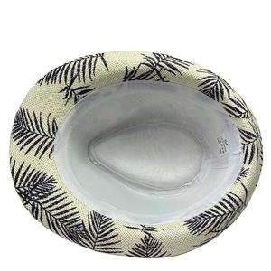 어린이 록 인쇄 맞춤형 인쇄 로고 밀짚 페도라 모자 패션 - Product Image 3