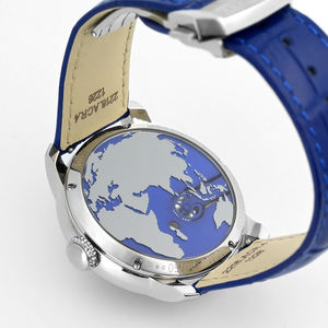 Montres pour homme, marque de luxe, montre mécanique automatique pour homme, double fuseau horaire, cadran avec carte du monde - Product Image 6