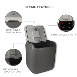 <span class=keywords><strong>Mini</strong></span> Refrigerador de 25L, Bajo Ruido, <span class=keywords><strong>Nevera</strong></span> Portátil para Camping, Enfriador Termoeléctrico Peltier de 12v - Product Image 3
