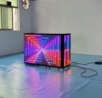 Cabina de DJ Portátil Móvil de Alta Calidad a Todo Color, Pantalla LED Plegable P3.91 para Escenario de DJ, Ideal para Bares Nocturnos, Bodas y Discotecas