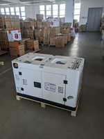 Groupe électrogène diesel 12 kW 18 kVA à faible bruit, super silencieux, insonorisé pour usage domestique, 1800 tr/min, triphasé, quatre cylindres