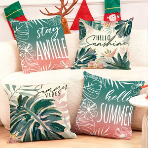 Bantal hias tropis dengan nuansa musim panas dan dekorasi liburan yang meriah di sofa yang nyaman - Product Image 1