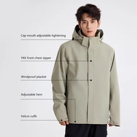 Chaqueta Softshell Unisex de Alta Resistencia, Multifuncional, Cortavientos, Impermeable, Transpirable, con Cierre, para Viajes al Aire Libre, Personalizable