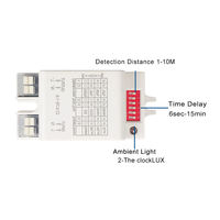Capteur de mouvement et de position radar micro-ondes 5,8 GHz Geagood, à montage interne ou en surface, interrupteur AC100-240V, sortie 10A