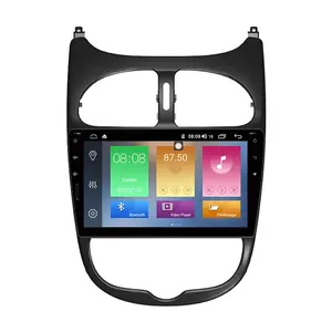 IOKONE prezzo di Fabbrica 9 Pollici 2 Din Auto Radio con specchio link di navigazione gps Per Peugeot 206 2000-2016