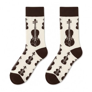 Calzini in Cotone Jacquard con Motivi Musicali Personalizzati, Stile Originale per OEM ODM, Calzini Personalizzati - Product Image 6