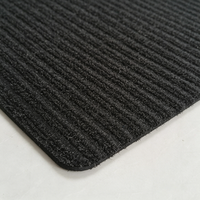 Tapis de sol texturé gris foncé à boucles, tapis de couloir, paillasson d'entrée intérieur pour la maison, le bureau, usage commercial, vente en gros