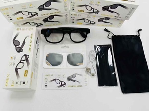 แว่นตาอัจฉริยะ AIMB-<span class=keywords><strong>V3</strong></span> Ai Smart Sunglasses เลนส์เปลี่ยนได้ รับสายโทรศัพท์ แสดงผลเพลง กล้องถ่ายรูประยะไกลผ่านบลูทูธ - Product Image 5