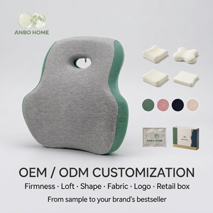 Cuscino Ergonomico di Supporto per Glutei, Sollievo dal Dolore, Cuscino Lombare in Schiuma, Portatile, Rimovibile e Lavabile, Forma Oblunga per Uso su Sedia da Ufficio - Product Image 3