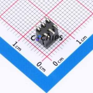 A200US-WS03P-PC075 Pin Header SMD,P=2mm Connector 2x3P Square Hole Double Row 6P - Product Image 2