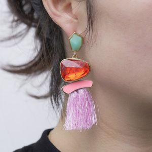 Pendientes de Borla con Rubí, Estilo Étnico, Venta <span class=keywords><strong>al</strong></span> <span class=keywords><strong>por</strong></span> <span class=keywords><strong>Mayor</strong></span> de Joyería, Éxito de Ventas en Europa y América - Product Image 5