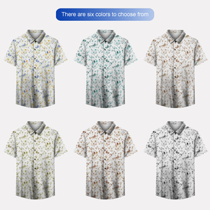 Chemise Hawaïenne Homme Été Tropicale Boutonnée Manches Courtes Respirante Séchage Rapide Infroissable Imprimé Numérique <span class=keywords><strong>Aloha</strong></span> Plage <span class=keywords><strong>Piscine</strong></span> - Product Image 3