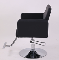 Kursi Salon Rambut Mewah dari Produsen Langsung, Kulit Sintetis, Pengoperasian Pedal, Tahan Lama, Rotasi 360 Derajat