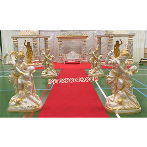 Radha Krishna Statue pour passerelle de mariage Meilleur mariage Radha Krishna Sculptures Dernières Statues de fibre de mariage pour passerelle - Product Image 1