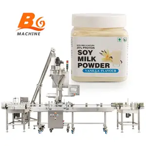 High precision automatic cans bottle coffee protein milk powder filling capping machine