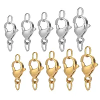 Accessoires et fournitures pour la fabrication de bijoux DIY : fermoirs mousquetons en acier inoxydable pour bracelets et colliers