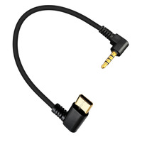 Adaptador de Audio USB-C a 3.5mm de 4 Polos, 0.3m, 90 Grados, con Blindaje Combinado, 1080P, para Grabación de Micrófono y Cámara de Smartphone
