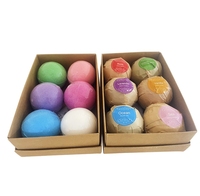 Oem bombe de bain personnalisée Fizzy marque privée bombe de bain naturelle coffret cadeau bombe de bain pour enfants avec jouets à l'intérieur