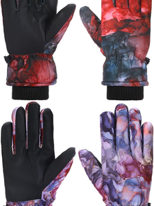 Custom <b>Waterproof</b> Thermal Ski Snowboard Gloves Insulated Breathable Touchscreen Winter Gloves for Men Women Kids - Product Image 3