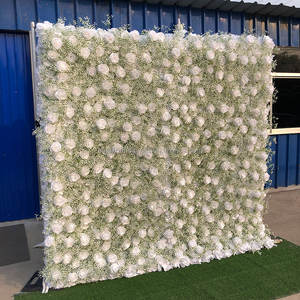 Romántico Roll up Faux Baby's Breath Wall Telón de fondo para boda Pasillo y decoración de mesa Sweetheart - Product Image 4