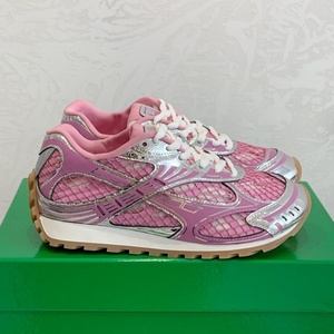 Zapatillas Deportivas de Diseño en Cuero Genuino con Cordones, Punta Cerrada, Color Rosa, Antideslizantes, Líneas Elegantes, Estilo Retro para Uso Diario - Product Image 5