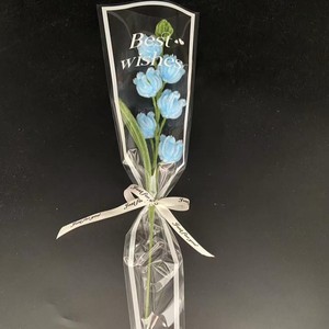 <span class=keywords><strong>Fiori</strong></span> Artificiali Campanula di Maggio Pronti all'Uso su Bastoncini Attorcigliati in Lana, <span class=keywords><strong>Fiori</strong></span> Artigianali all'Uncinetto per Bouquet, Decorazioni per Casa e Matrimoni - Product Image 6