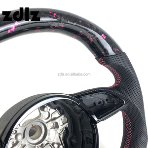 Accesorios Interiores para Automóviles, <span class=keywords><strong>Volante</strong></span> Personalizado de Fibra de Carbono Forjado en Polvo Rosa para <span class=keywords><strong>Audi</strong></span> A3 <span class=keywords><strong>A4</strong></span> A5 A6 A7 C7 C8 B8.5 RS3 RS6 RS7 - Product Image 5