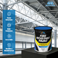 Peinture ignifuge haute performance pour structures en acier, type intumescent fin pour intérieur