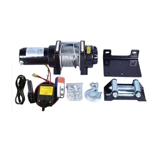 12v Small Electric Winch 2000lbs -12000lbs Electric Winch Electric Hoist With Wireless Remote For Car