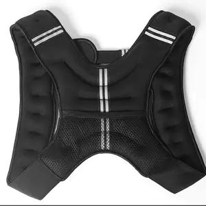 FSPG Premium Weighted High Quality Multi Functional Fitness Training 8KG Black Chest Training Weight Vest For Running