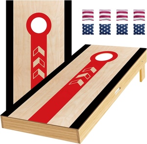Profesional 4ftx2ft / 3ftx2ft Agujeros de maíz de madera maciza Juego al aire libre Juegos de agujeros de maíz - Product Image 1