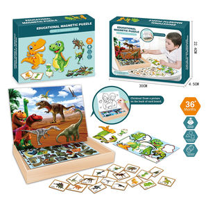 Puzzle magnétique personnalisé pour enfants, <span class=keywords><strong>livre</strong></span> de pièces pour enfants, Puzzle magnétique de <span class=keywords><strong>dinosaure</strong></span> avec 7P - Product Image 6