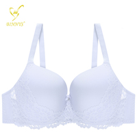 Ensemble soutien-gorge et culotte pour jeune fille BINNYS, lingerie brodée de fleurs, soutien-gorge push-up pour femmes